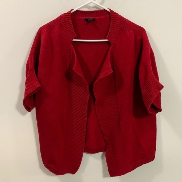 Talbots Red Cardigan Size Medium, no closure, very good condition - Picture 1 of 4